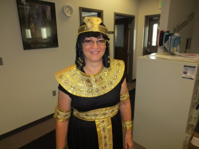 Lori as Cleopatra.